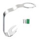 thumbnail image 3 of Soporte para casco, percha, montaje en pared, esquí con 2 ganchos, ciclismo, fútbol, ​​ahorro de espacio, fácil de instalar, estante de almacenamiento Plata, 3 of 8