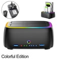 thumbnail image 1 of Dual Bay Hard Drive Station With USB3.0 5Gbps For 2.5 3.5 HDD SSD Enclosure Clone Card TF SD Offline Adapter Suitable For Data Storage And Transfer In Home Office Environments, 1 of 8