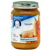 Gerber 3rd Foods Nature Select Squash Jar, 6 Oz.
