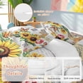 Butterfly Floral 4 Piece Duvet Cover Set California King Size Vintage ...