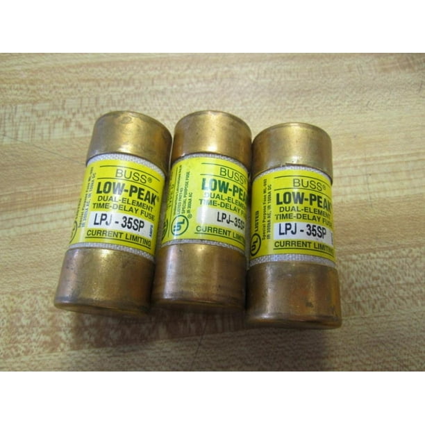 Cooper Bussmann Lpj35Sp Pack Of 3 Low Peak Fuse 35A , 600V Lpj