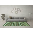 thumbnail image 3 of Ahgly Company Indoor Square Abstract Turquoise Blue Modern Area Rugs, 7' Square, 3 of 4