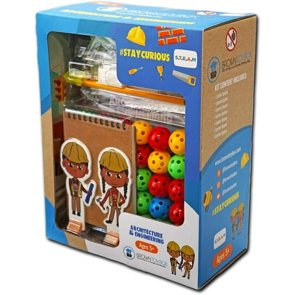 Brown Toy Box Alex & Ava Architecture & Engineering STEAM Science Set
