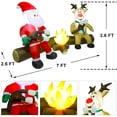 thumbnail image 2 of Joliyoou Inflable Navideño de Papá Noel y Reno Iluminados de 213 cm, 2 of 7