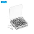 thumbnail image 3 of Uxcell 150 Pieces Metal Paper Clip Drop-Shaped with Box 1 Inch Silver Tone for Crafts Organize Office Home, 3 of 5