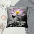 thumbnail image 2 of Creowell Flower Black and White Pillow Cushion Covers for Sofa Couch Bedroom Car Chair Home Decor High-Quality 1PC 18x18in, 2 of 5