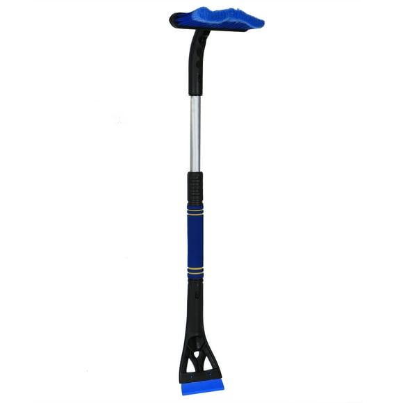 Ice Scraper, Snow Brush, Multifunction 3-in-1 Extendable Telescopic For Truck Car Blue