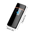 thumbnail image 3 of Steadline USB Rechargeable Flameless Lighter Windproof Electronic Lighter with Touch Screen Induction for Cigarettes Candles and Camping Safe and Portable Gift Idea for Men and Women, 3 of 9