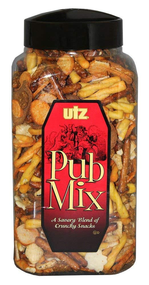 Utz Pub Mix 44 Ounce Barrel Savory Snack Mix Blend Of Crunchy utz-pub-mix-44-ounce-barrel-savory-snack-mix-blend-of-crunchy