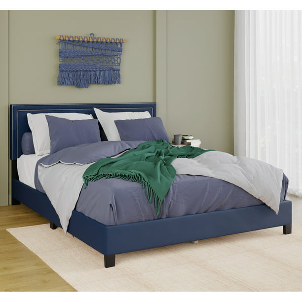 Dg Casa Ocean Upholstered Platform Bed, Do Panel Beds Require A Box Spring