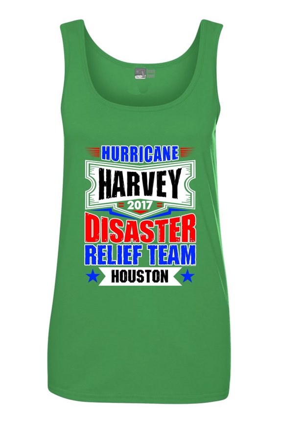 Ladies Hurricane Harvey Disaster Relief Team Houston 2017 Sleeveless Tank Tops