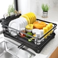 thumbnail image 1 of Estante para secar platos SNTD para cocina con escurridor y soporte para utensilios, 1 of 9