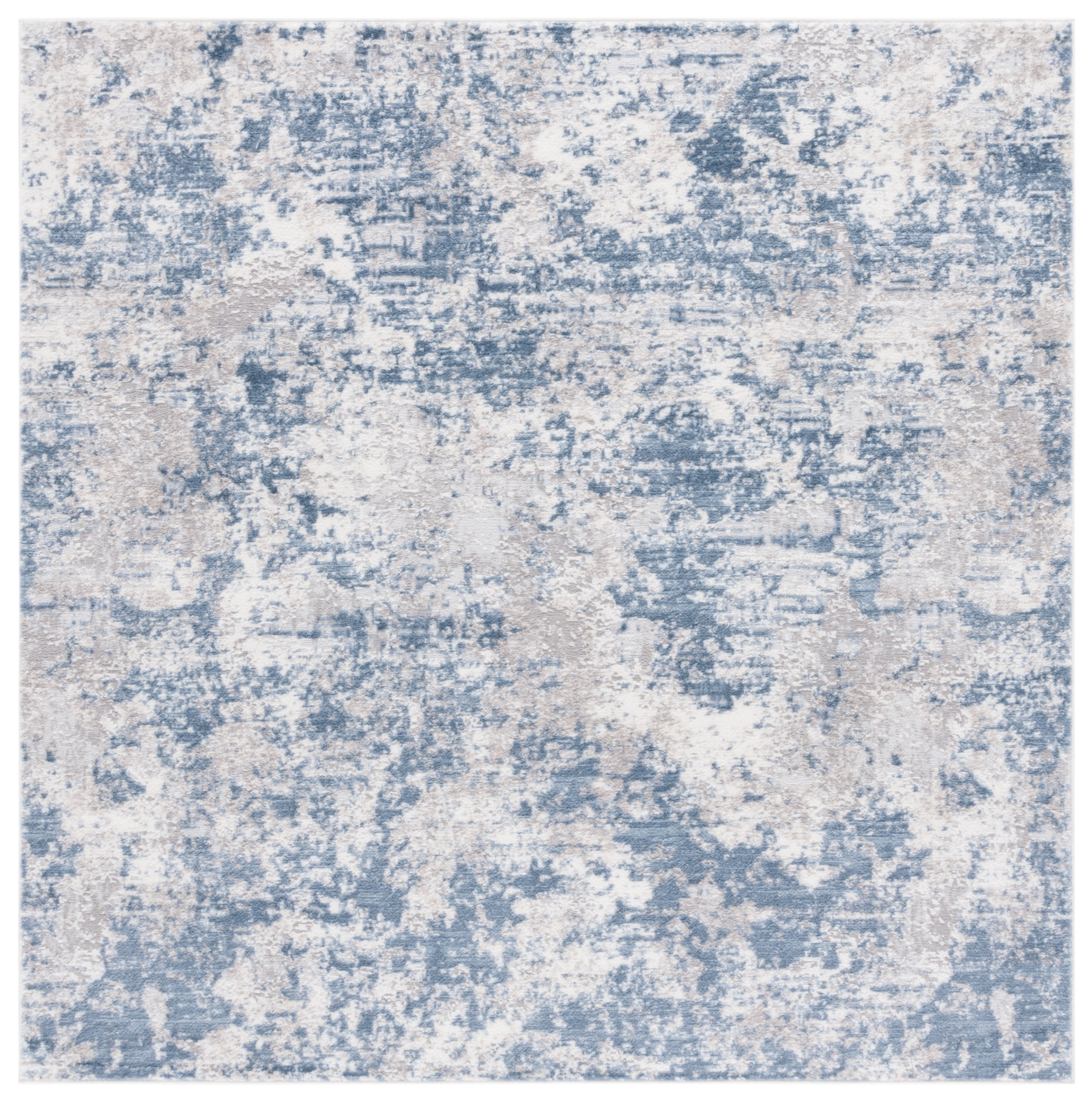 Safavieh Amelia Alastar Abstract Distressed Area Rug, Dark Blue/Gray, 3' x 3' Square