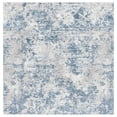 thumbnail image 2 of SAFAVIEH Amelia Alastar Abstract Distressed Area Rug, Dark Blue/Gray, 6'7" x 6'7" Square, 2 of 11