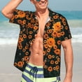 thumbnail image 5 of Lsque Daisies pattern Hawaiian Shirt for Men, Unisex Summer Beach Casual Short Sleeve Button Down Shirts-XX-Large, 5 of 9