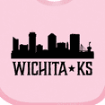 thumbnail image 4 of Inktastic Wichita Kansas City Skyline Boys or Girls Baby Bib, 4 of 4
