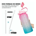 thumbnail image 3 of Botella Para Agua Deportiva Medio Galón Rosa a Verde Malubero  Malu1365, 3 of 5
