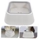thumbnail image 5 of KAKOWELY Water Bowl for Cats No Spilling with Floating ABS Mechanism White Easy to Clean, 5 of 8