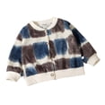 thumbnail image 1 of Posijego Button up Cardigan Girls Cute Long Sleeve Printed Open Front Little Girl's Spring Fall Outerwear, 1 of 3