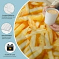 thumbnail image 4 of French Fries Blanket, French Fries Gifts for Kids Adults Chips Lovers, Funny Food Blanket For Women Men, Soft Cozy Bedding Blanket for Couch Sofa, Best Birthday Christmas Ideas Gifts Blanket 80" x 60", 4 of 6