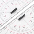 thumbnail image 3 of Chart Drawing Triangle Ruler, Acrylic Marine Triangle Clear Isosceles Triangle Ruler, Triangular Set for Nautical Navigation, Precise Scale, Efficient Use, 3 of 8