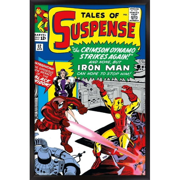 Marvel Comics - Black Widow - Tales of Suspense Cover #52 Wall Poster, 14.725" x 22.375", Framed