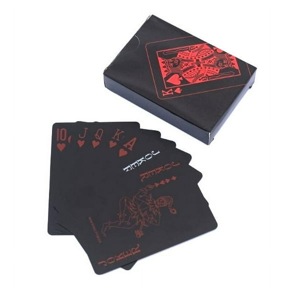 Baraja de Naipes Diversiones Bago 100% Plástico Lavable Rojo