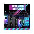 thumbnail image 2 of Cooler Master Hyper 622 Halo Black CPU Air Cooler, MF120 Halo² Fan, Dual Loop ARGB, Aluminum Top Cover, 6 Copper Heat Pipes, 154mm (H) for AMD Ryzen AM5/AM4, Intel LGA1700/1200 (RR-D6BB-20PA-R1), 2 of 15