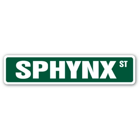 SPHYNX Street Sign cat breed feline kitty kitten | Indoor/Outdoor | 24" Wide