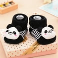 thumbnail image 4 of Baby Shoes Size M For 12 Months-24 Months Boys Socks Anti-Slip Stereoscopic 3D Cartoon Floor Toddler Sneakers Black, 4 of 4