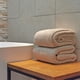 thumbnail image 3 of Toallas de baño YTYC de gran tamaño, 100 x 200 cm, color beige supersuave, 2 piezas, 3 of 9