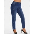 thumbnail image 2 of Jeans Flacos Talla Extra Deshilachados Rosegal  Vaqueros de talla grande, 2 of 5