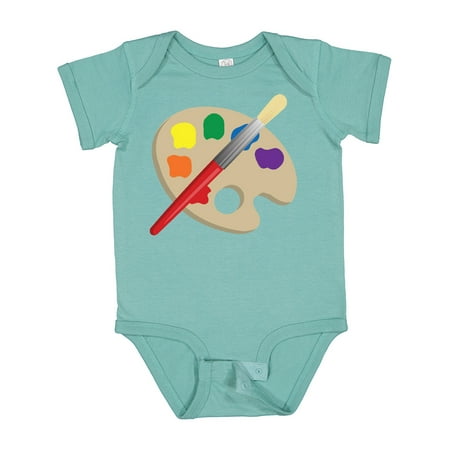 

Inktastic Artist Palette and Brush Gift Baby Boy or Baby Girl Bodysuit