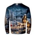 thumbnail image 5 of LIUJUNSHOP Men's Organic Cotton Crewneck Sweatshirt Men Christmas Printed High Neck Half Zip Casual Comfortable Business And foreign Trade, 5 of 5