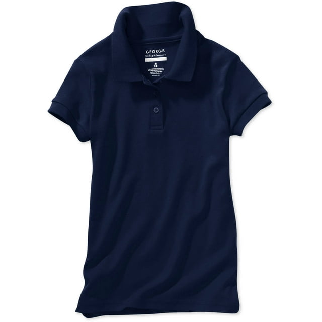 George Girls School Uniform Short Sleeve Polo Shirt with Scotchgard (Little Girls & Big Girls)
