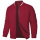 thumbnail image 1 of pstuiky camisas de manga larga para hombre, Chaqueta de manga larga con cuello alto y cremallera de color liso para hombre camisetas de hombre xl, 1 of 4