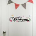 thumbnail image 2 of Adhesivo de pared elegante de PVC con diseño floral de bienvenida, 40 x 15 cm, 2 of 3
