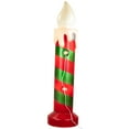 thumbnail image 6 of Northlight Lighted Striped Candle Blow Mold Outdoor Christmas Decoration - 40", 6 of 7