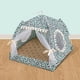 thumbnail image 5 of Xihbxyly Tienda de Campaña para Mascotas, Diseño Plegable y Lavable, Cama Semicerrada y Acogedora, Comodidad para Todo Tipo de Clima, Fácil de Guardar, Ideal para Perros Pequeños y Gatos, Colchoneta, 5 of 7