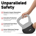 thumbnail image 6 of Leikefitness Soft Kettlebells,Sand Filled Weights for Women and Men,Color Coded Anti Slip Soft Kettlebells,Home Workout,Black,18LB, 6 of 7