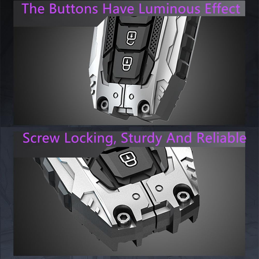 Alloy Key fob Cover Compatible with Toyota 2018 2024 Camry RAV4 Highlander Prius Corolla accessories keychian