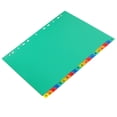 thumbnail image 3 of 20pcs Office Binder Book Dividers Detachable Binder Tabs Notebook Binder Dividers, 3 of 8