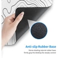 thumbnail image 6 of Topographic Map Gaming Mouse Pad Desk Mat XL 31.5×11.8 Inch White Lines Contour Geographic Extended Mousepad 30X80cm with Non-Slip Rubber Base Stitched Edge Large Desk Pad for Gamer Office Home Work, 6 of 6