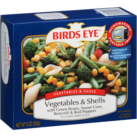 Birds Eye® Vegetables & Sauce Vegetables & Shells 9 oz. Box - Walmart.com