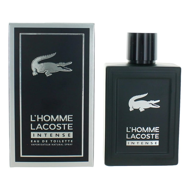 Lacoste L'Homme Intense EDT Spray, 3.3 oz, For Men, Aromatic Woods