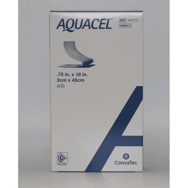 (2 pack) Convatec AQUACEL Hydrofiber 0.75