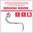 thumbnail image 3 of Stainless Steel Dough Hook for KitchenAid Bowl-L Professional 600&Pro 5 Plus Mixer, Heavy Duty, Dishwasher Safe Fit for KSM5 KV25G0X KV25G8X KV25H0X KP26M1X KP26M8X, 3 of 6