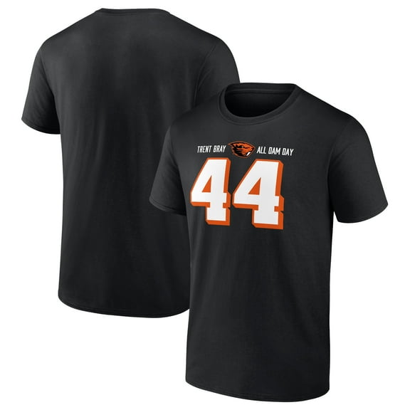 Men's Trent Bray Black Oregon State Beavers All Dam Day T-Shirt