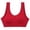 Red, variant on Women's Back Wrap No Steel Ring Sports Bra - Breathable Sweat-Wicking Material, Adjustable Straps, M-XL Sizes with Upper/Under Bust Measurements