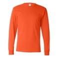 thumbnail image 1 of Dri-Power Long Sleeve 5050 T-Shirt, L, Burnt Orange, 1 of 7
